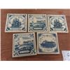 Image 4 : China Soup Tureen Set With Plate, Ladle, Creamers, Sugar Bowl, Salt And Pepper Shakers, Trivets And