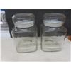 Image 8 : Glass Canister And Kitchenware Lot With Sugar Shaker, Sealer Jar, Creamer And Hand Pressed Juicer