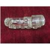 Image 10 : Cut Glass Decor Lot With Candlestick Holders, Ashtray, Eiffel Tower Form And 14" Glass Flower Frog