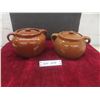 Image 1 : Two Vintage Bean Pots