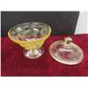 Image 4 : Indiana Glass And Depression Glass Serving Pieces Including Blue Bowl, Butter Dish And Candy Dish