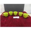 Image 1 : Five Homer Laughlin Fiesta Ware Coffee Mugs In Lemongrass Colour