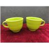 Image 3 : Five Homer Laughlin Fiesta Ware Coffee Mugs In Lemongrass Colour