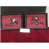 Image 1 : Two Decorative Plastic Or Chalkware Pictures Measuring 7 1/2" x 10"