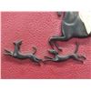 Image 4 : Two Decorative Plastic Or Chalkware Pictures Measuring 7 1/2" x 10"