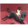 Image 6 : Two Decorative Plastic Or Chalkware Pictures Measuring 7 1/2" x 10"