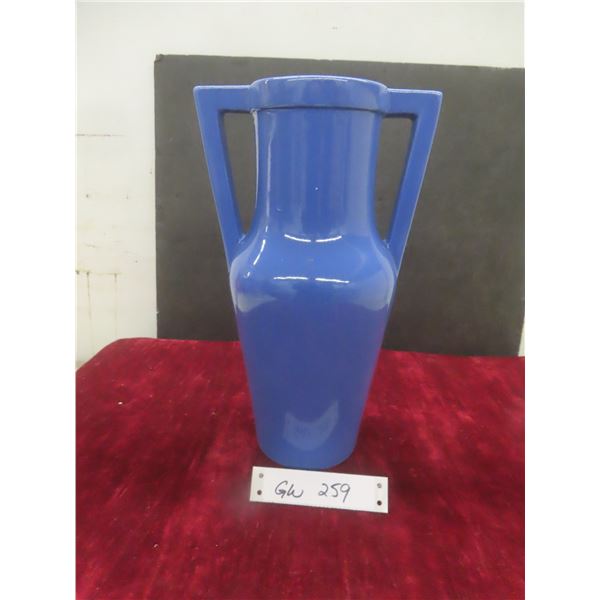 Vintage Red Wing Periwinkle 12" Double Handled Vase