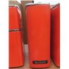 Image 4 : Four Piece Vintage Metal Canister Set In Burnt Orange