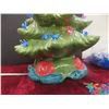 Image 2 : Ceramic Christmas Tree, 18" Tall With Extra Coloured Lights