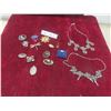 Image 1 : Vintage Jewellery: Brooches, Necklace, Locket and Earrings