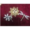 Image 3 : Vintage Jewellery: Brooches, Necklace, Locket and Earrings
