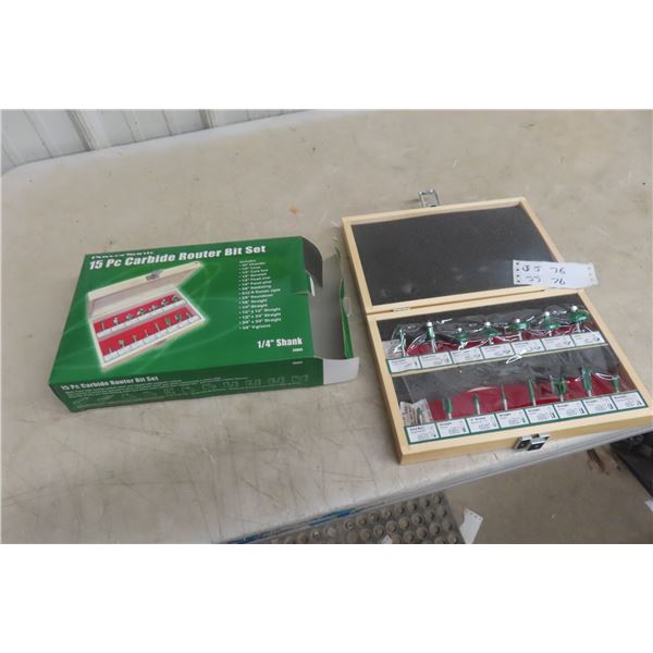 New Power Sonic Router Bit Set in Case