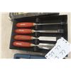 Image 3 : Two Sets of Wood Chisels, Craftsman 4-Piece and Mastercraft 9-Piece