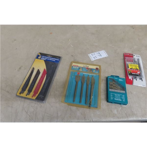 New Reciprocating Saw Blades and Jigsaw Blades, Drill Bits