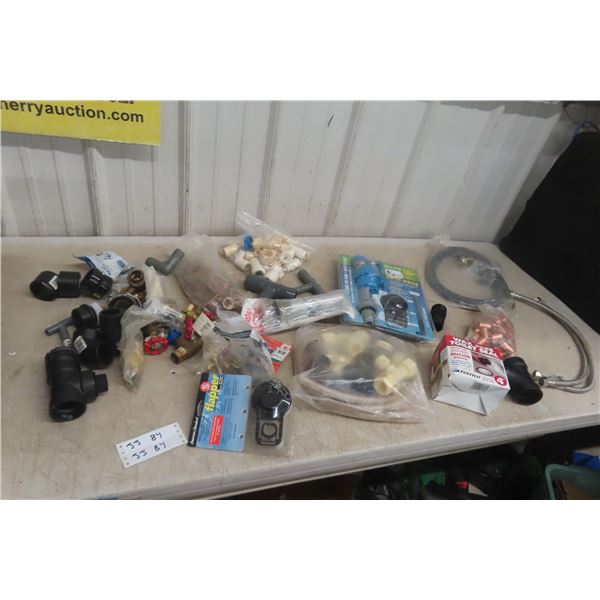 Brass Tap and Copper Fittings, Plumbing Supply, All New