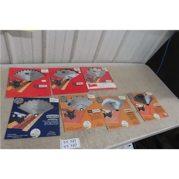 Craftsman 10 Inch Circular Saw Blades - 7 Packages - New Old Stock