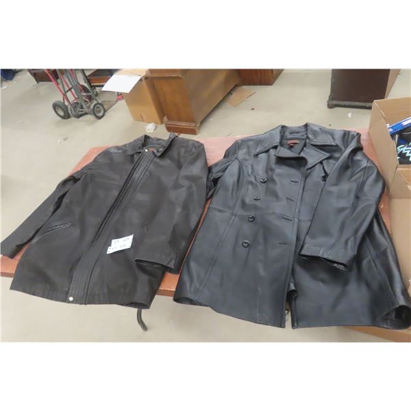 Two Danier Leather Jackets, Sizes LG and XL