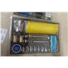 Image 6 : Mastercraft 74-Piece 1/4 to 3/8 Socket Set, 20-Piece Air Kit, Chain Sharpener, Electronic Caliper