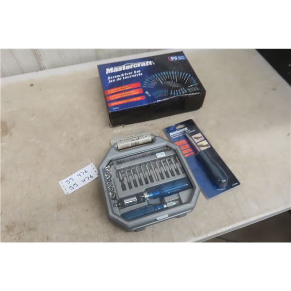 Mastercraft 95-Piece Screwdriver Set, 39-Piece Wire Stripper Screwdriver Set, All New