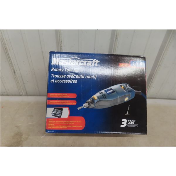 Mastercraft Rotary Tool Kit 1.5A With 100 Accessories and Case, New