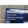 Image 3 : Mastercraft Rotary Tool Kit 1.5A With 100 Accessories and Case, New