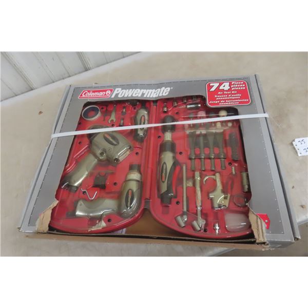 Coleman 74-Piece Air Tool Kit, Impact, Chisel, Die Grinder Plus Accessories