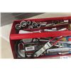 Image 4 : Metal Tool Box, Socket Set, Allen Wrenches, Pliers