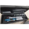 Image 6 : Metal Tool Box, Socket Set, Allen Wrenches, Pliers