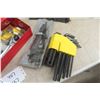 Image 7 : Metal Tool Box, Socket Set, Allen Wrenches, Pliers