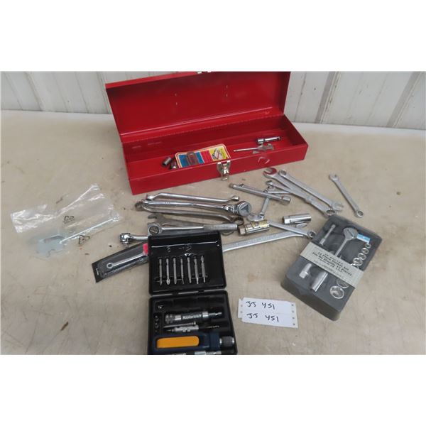3/8 Socket Set, Wrench Set, Tool Box, and Screwdriver