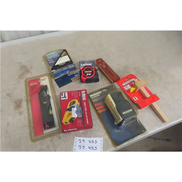 New Measuring Tape Measure, Laser Level, Estimator, Laser Pointer, Squares, Marking Gauge
