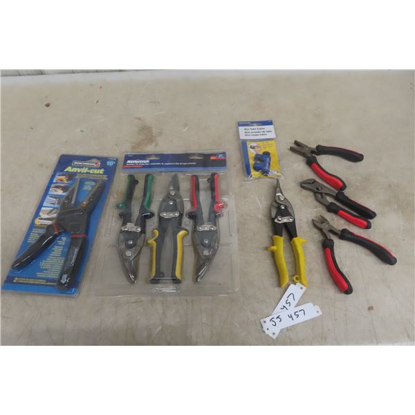 Aviation Tin Snips, Cutter Pliers, Pex Cutter, Mostly New
