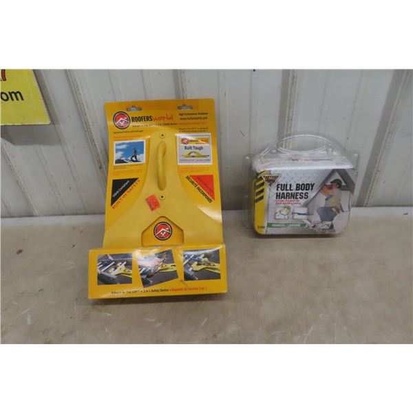 New Full Body Harness With Roof Adaptor and Tie-Off