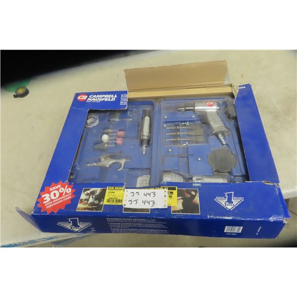 Campbell Hausfeld Air Tools Including Die Grinder, Chisel, Cutoff and Accessories