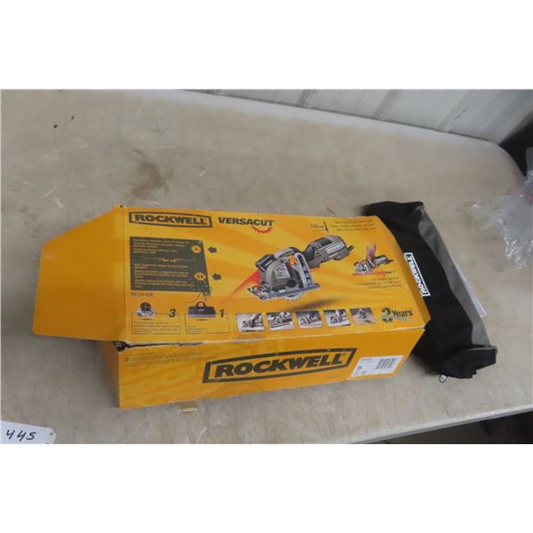 New Rockwell VersaCut Cordless Mini Saw With Case