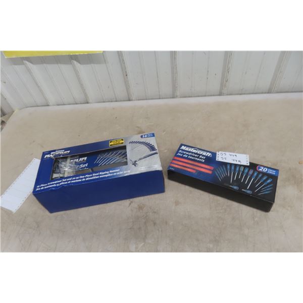Two New Mastercraft Screwdriver Sets and Claw Hammer