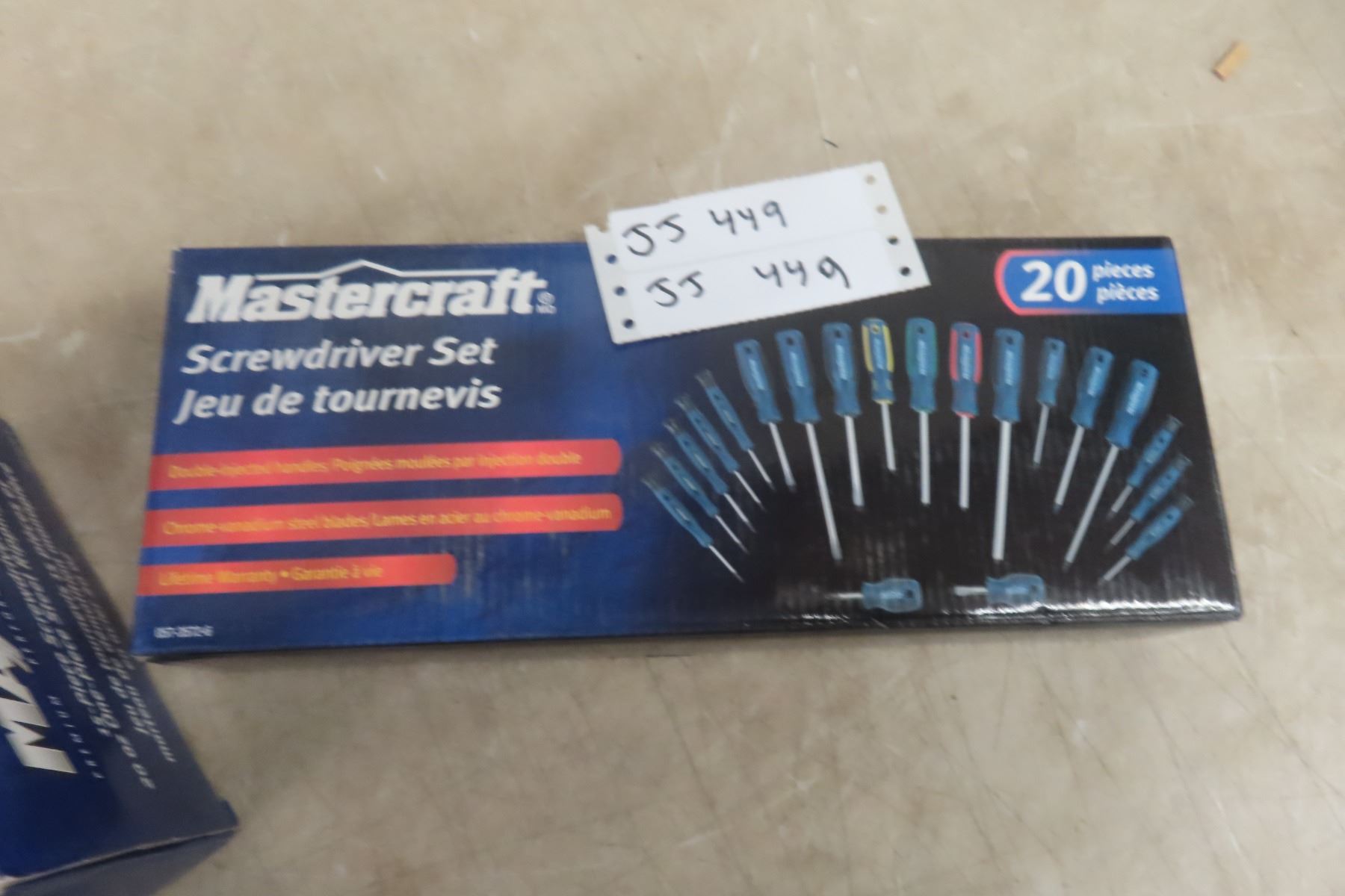 Set Clef Mastercraft Two New Mastercraft Screwdriver Sets and Claw Hammer - McSherry Auction ...