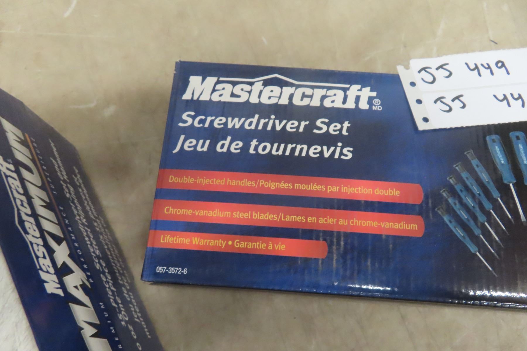 Set Clef Mastercraft Two New Mastercraft Screwdriver Sets and Claw Hammer - McSherry Auction ...