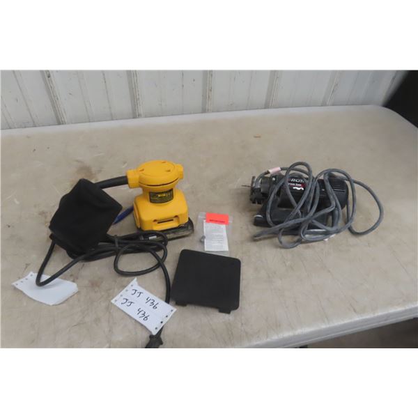 Two Power Tools: RotoZip Spiral Saw, DeWalt Sander