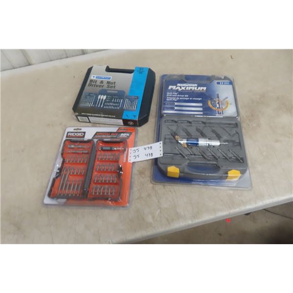 New Drill Driver Kit With Bit and Nut Driver Set