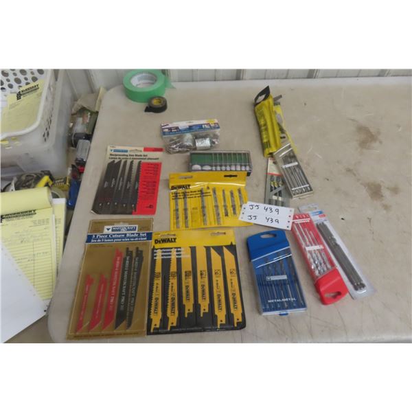 Drill Bits, Reciprocating Blades, Rotary Tool Set, All New