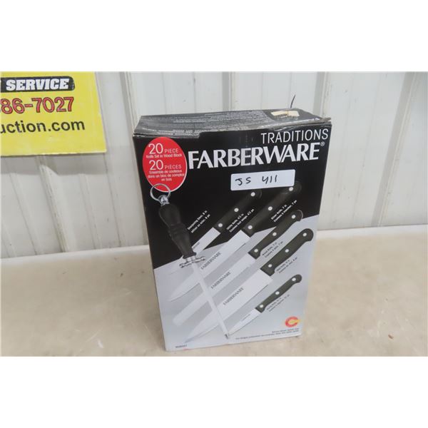 New Traditions Farberware 20 Piece Knife Set