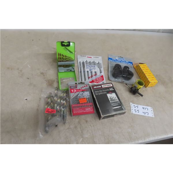 Drill Bits New and Hole Saw Blades With Arbor