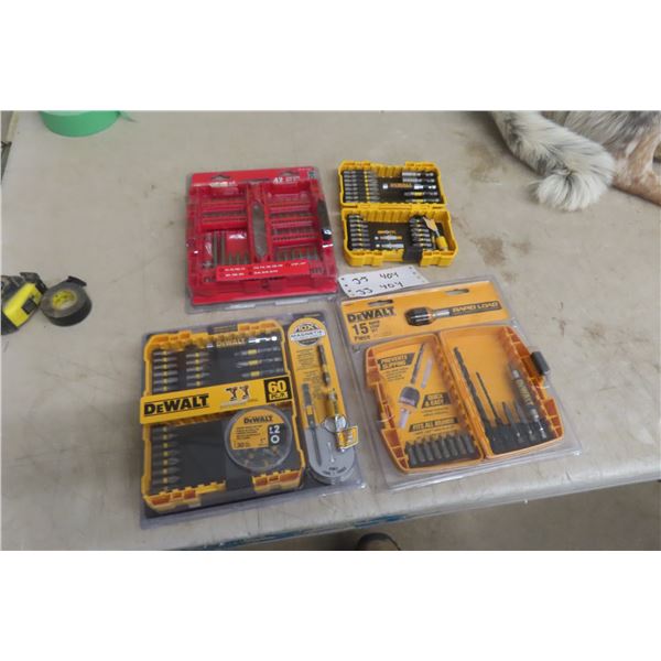 Four New Tool Kits Including DeWalt Rapid Load Set, DeWalt 60-Piece Screw Bit Set, 42-Piece Driver