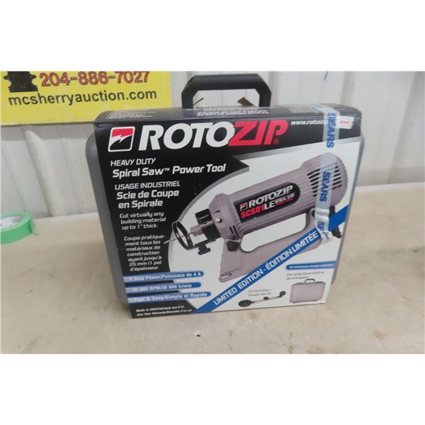 New RotoZip Heavy Duty Spiral Saw With Case