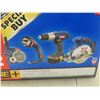 Image 7 : New Ryobi 18V Cordless Combo Kit Including 5 1/2" Circular Saw, 3/8" Drill, Radio, Flashlight, Char