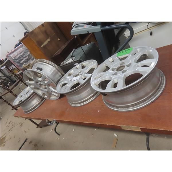 Four Aluminum Rims, Size 235/65R17