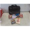 Image 1 : Six William Johnstone Western Novels With Kenneth Cole Leather Reaction Laptop Bag