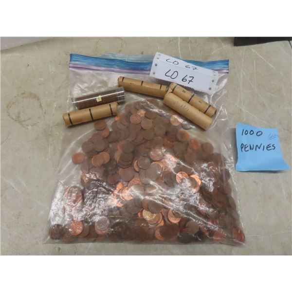 1001 Pennies Counted by Consignor