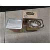 Image 8 : Vintage Jello Molds, Javex Bottle, Jam, Honey, Tea, Mustard tins, Crystal Sugar Bowl, metal recipe